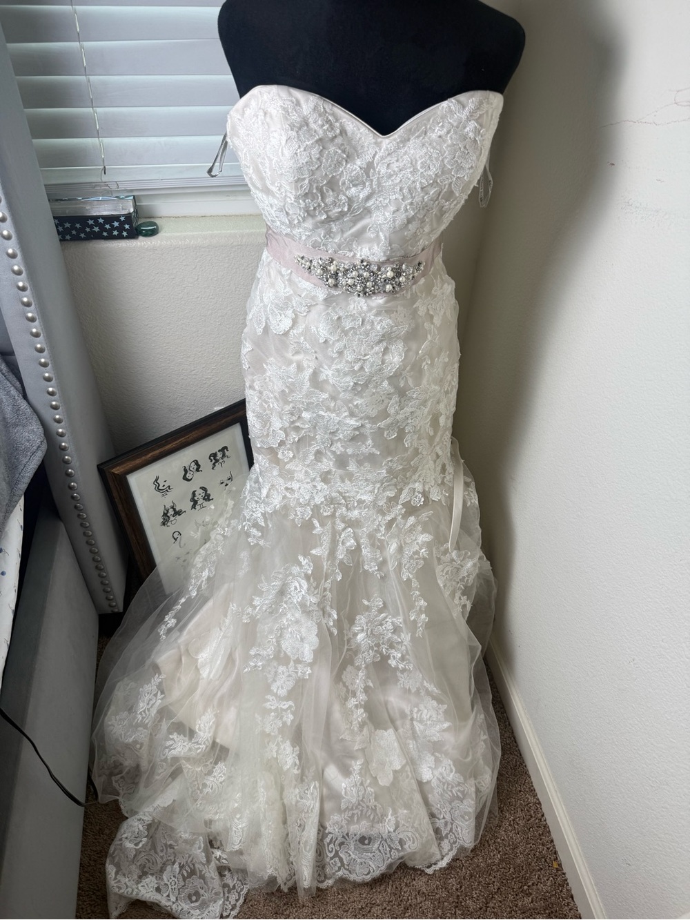 Maggie Sottero Ascher lace wedding gown